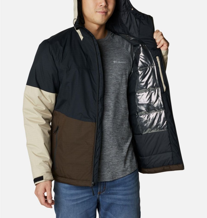 Black Men's Columbia Point Park Insulated Puffer Jacket | KRLXV-2487