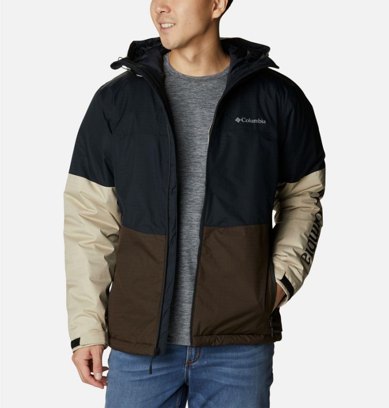 Black Men's Columbia Point Park Insulated Puffer Jacket | KRLXV-2487