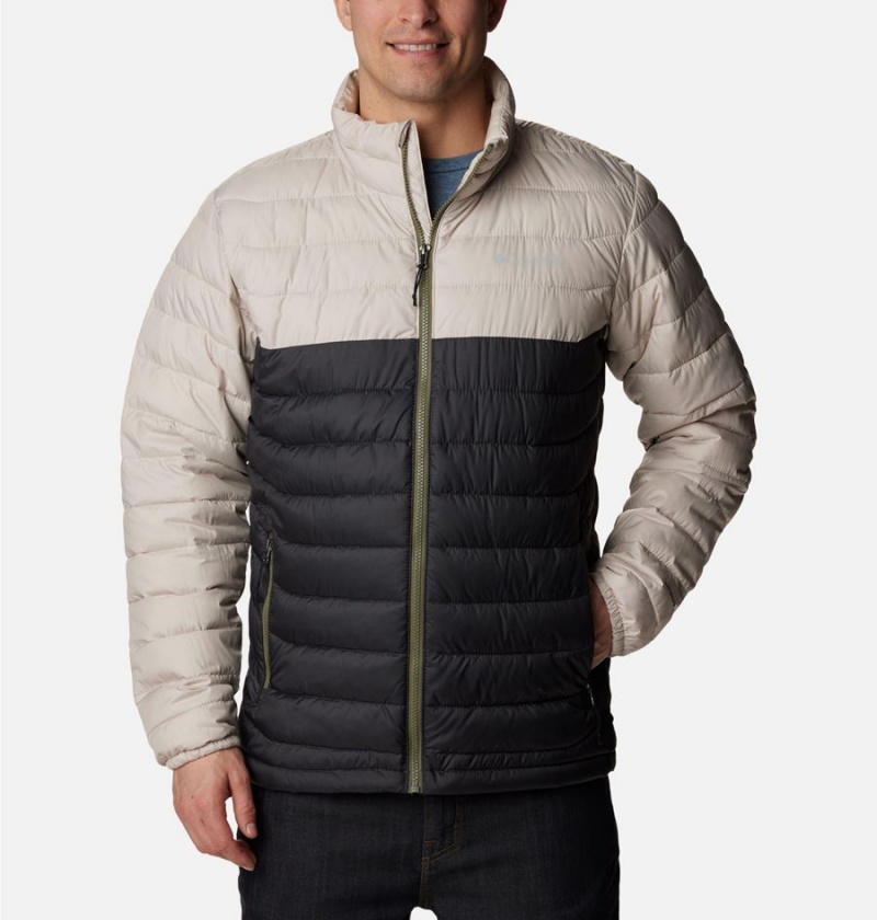 Black Men\'s Columbia Powder Lite Insulated Puffer Jacket | TPZIA-2853