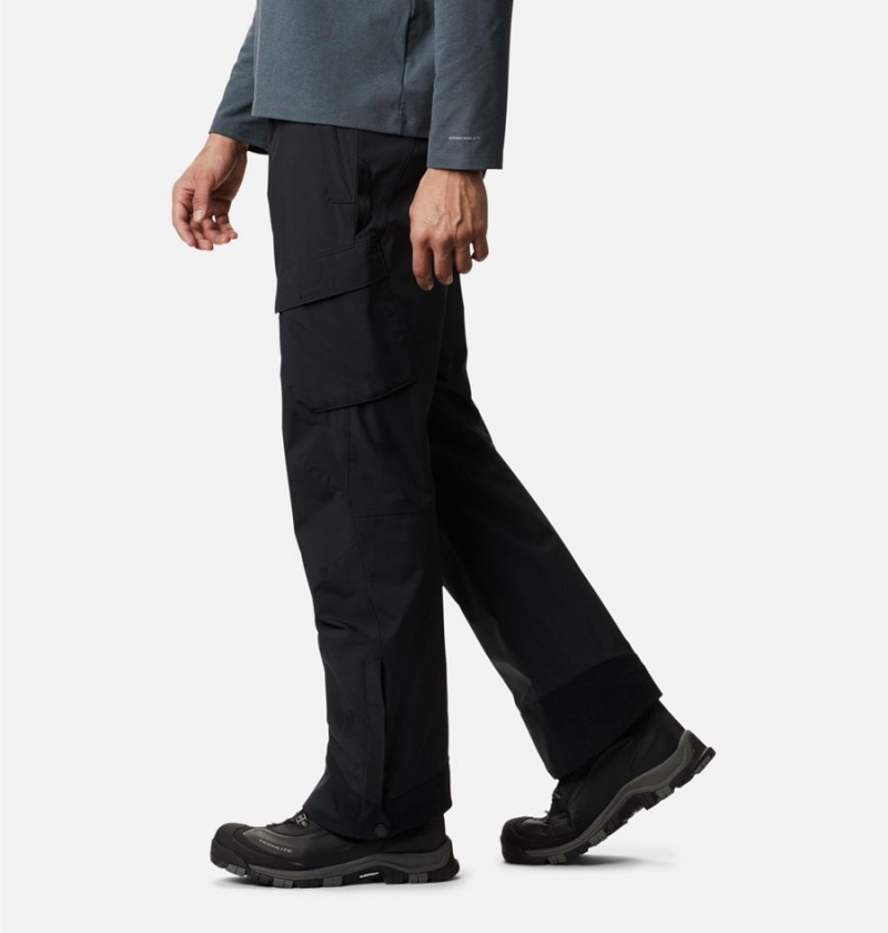 Black Men's Columbia Powder Stash Ski Pants | GBHDM-8576