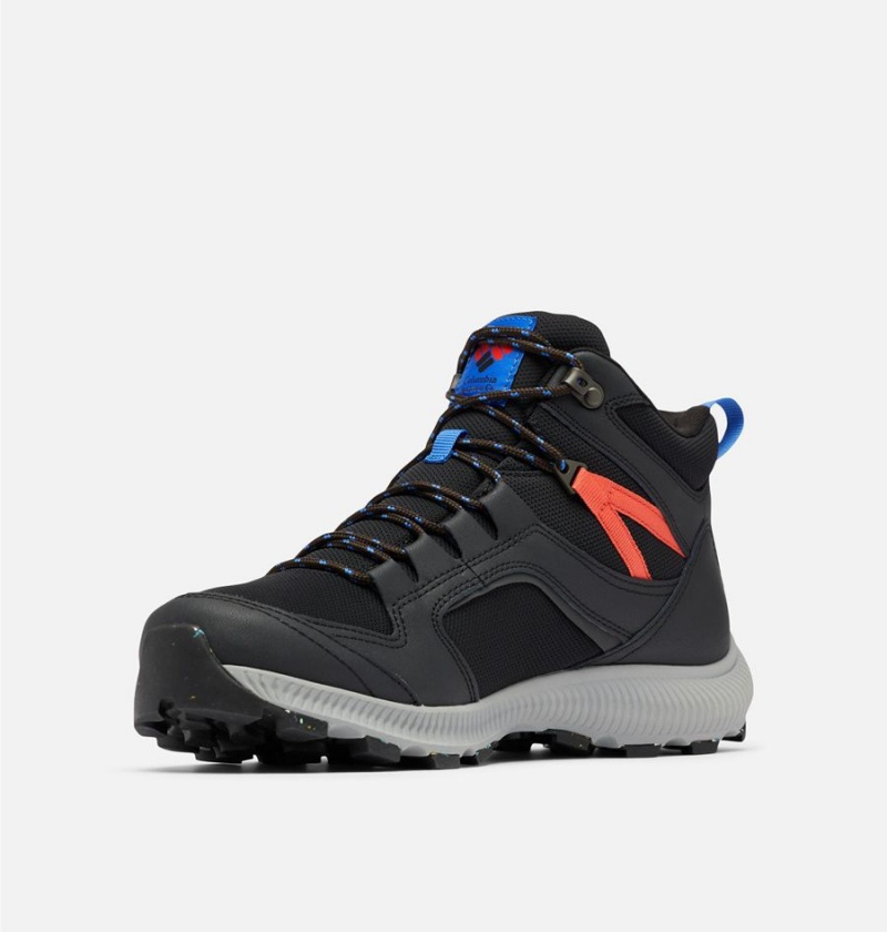 Black Men's Columbia Re-Peak Mid Hiking Shoes | JIXAN-0921