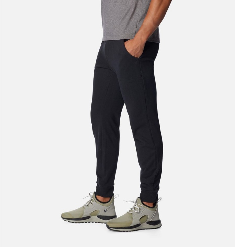 Black Men's Columbia Shell Ridge Sweat Joggers Pants | IAUWP-2081