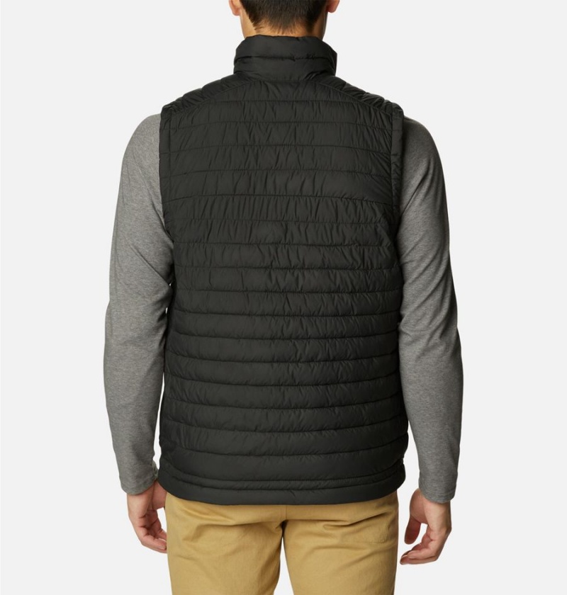 Black Men's Columbia Silver Falls Vest | KRLSA-4389