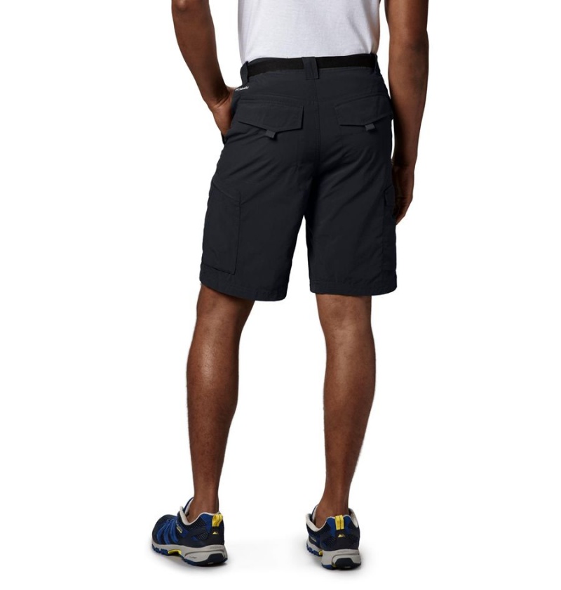 Black Men's Columbia Silver Ridge Cargo Shorts | AJDEC-4670