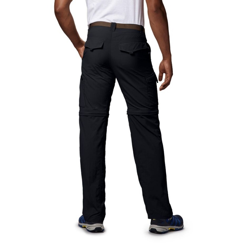 Black Men's Columbia Silver Ridge Convertible Pants | IBTZC-0416