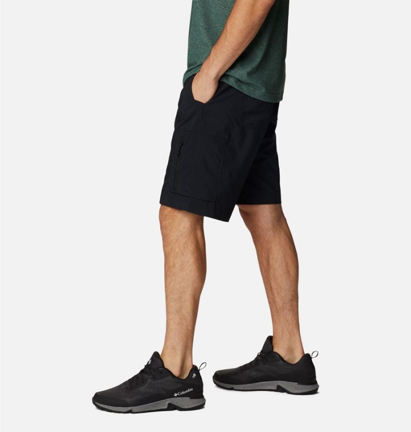 Black Men's Columbia Silver Ridge Utility Cargo Shorts | ADLIQ-7021