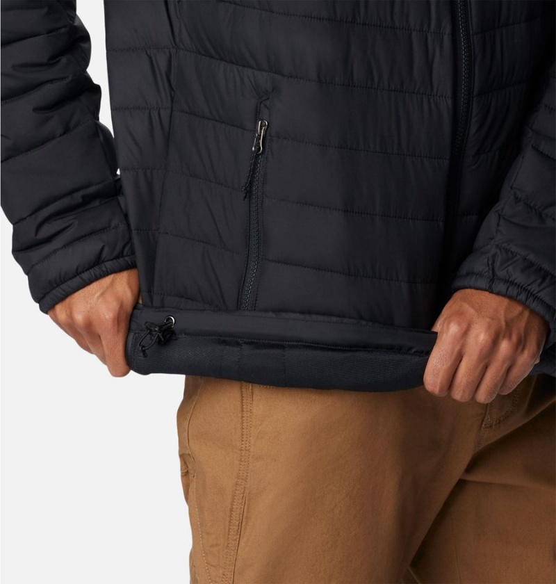 Black Men's Columbia Slope Edge Hooded Insulated Puffer Jacket | PJVGI-8972