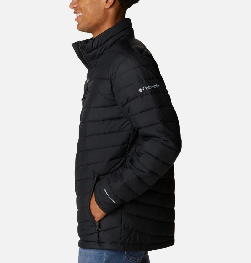 Black Men's Columbia Slope Edge Insulated Puffer Jacket | VULDT-8546