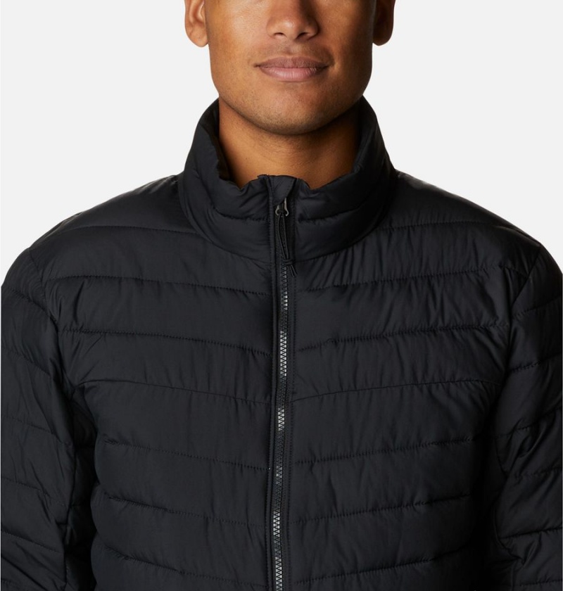 Black Men's Columbia Slope Edge Insulated Puffer Jacket | VULDT-8546