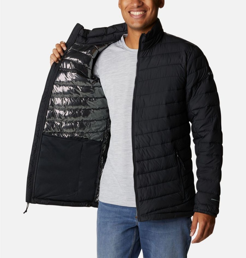 Black Men's Columbia Slope Edge Insulated Puffer Jacket | VULDT-8546