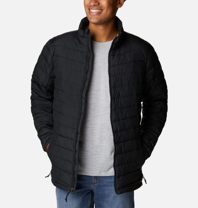 Black Men's Columbia Slope Edge Insulated Puffer Jacket | VULDT-8546