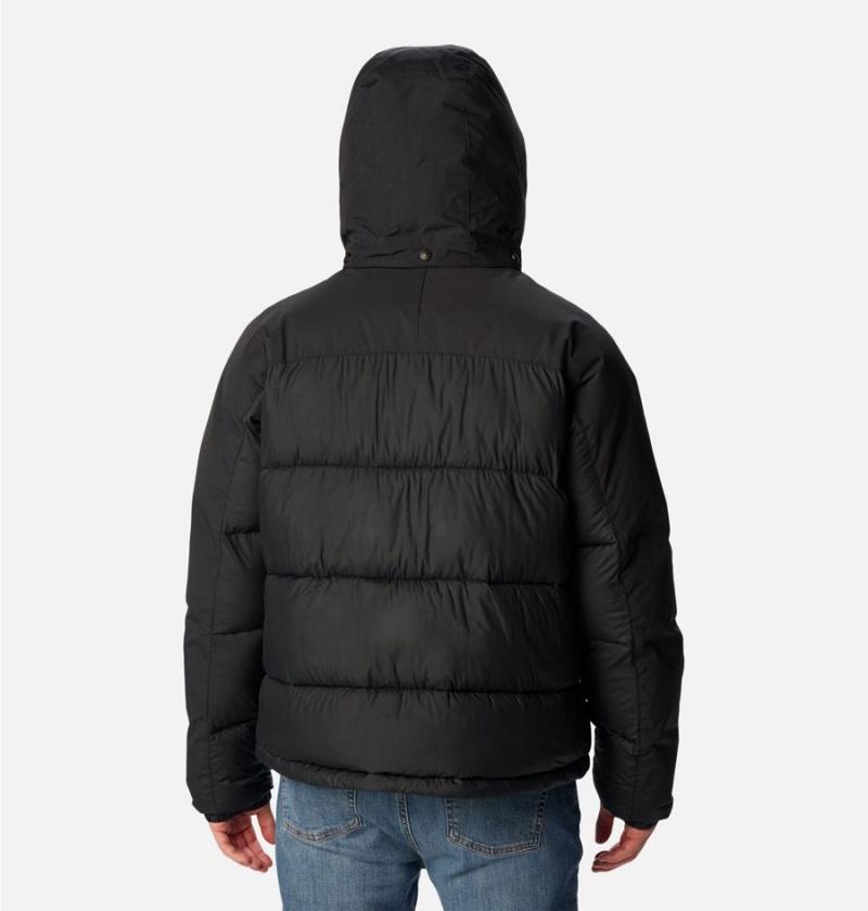 Black Men's Columbia Snowqualmie Insulated Puffer Jacket | KNTIV-2768