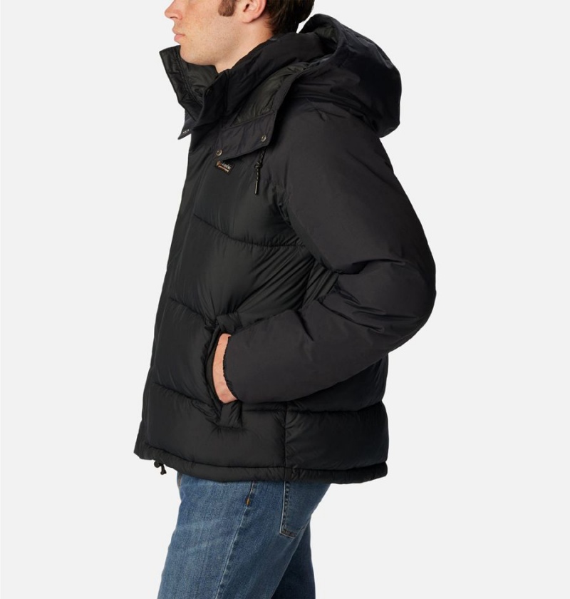 Black Men's Columbia Snowqualmie Insulated Puffer Jacket | KNTIV-2768