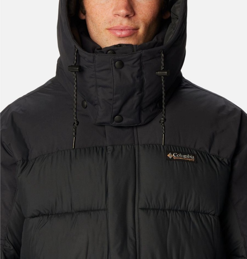 Black Men's Columbia Snowqualmie Insulated Puffer Jacket | KNTIV-2768