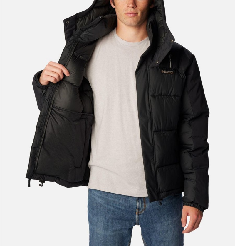 Black Men's Columbia Snowqualmie Insulated Puffer Jacket | KNTIV-2768