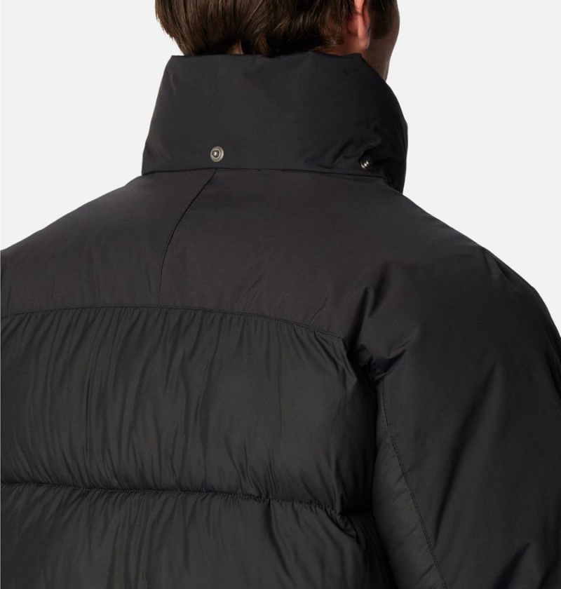 Black Men's Columbia Snowqualmie Insulated Puffer Jacket | KNTIV-2768