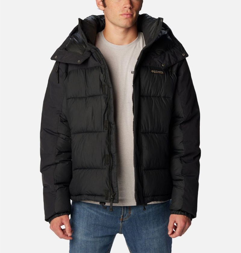 Black Men's Columbia Snowqualmie Insulated Puffer Jacket | KNTIV-2768