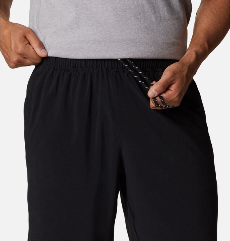 Black Men's Columbia Stealth Camp Active Shorts | CNVFX-4831