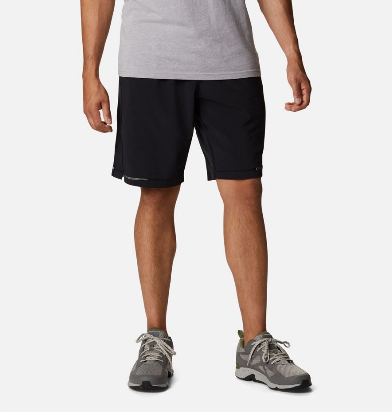 Black Men\'s Columbia Stealth Camp Active Shorts | CNVFX-4831