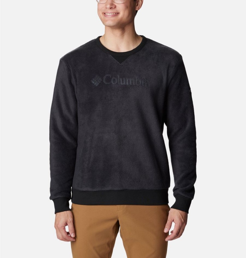 Black Men\'s Columbia Steens Mountain Crew Top 2.0 Pullover | VXHIC-8073