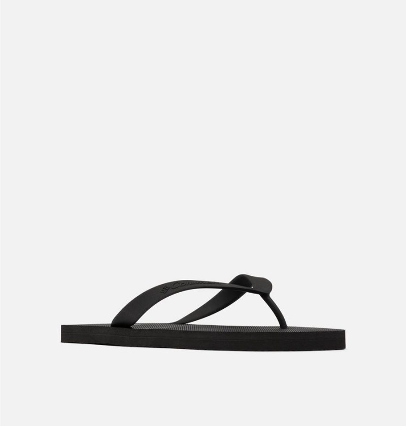 Black Men's Columbia Sun Trek Flip Flop Sandals | WAQNZ-6321