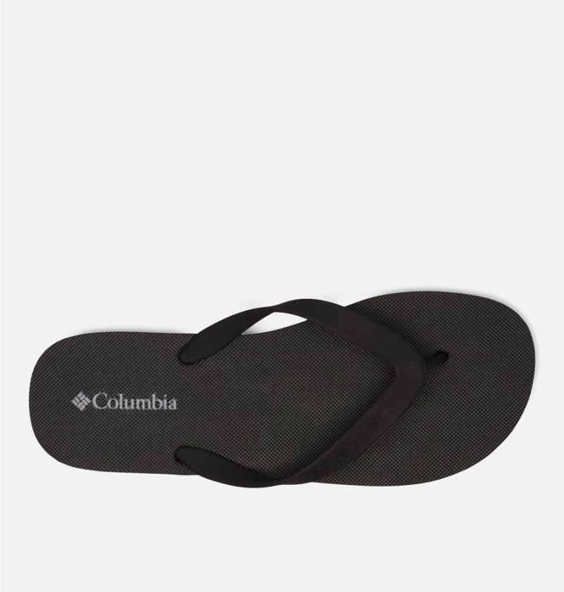 Black Men's Columbia Sun Trek Flip Flop Sandals | WAQNZ-6321