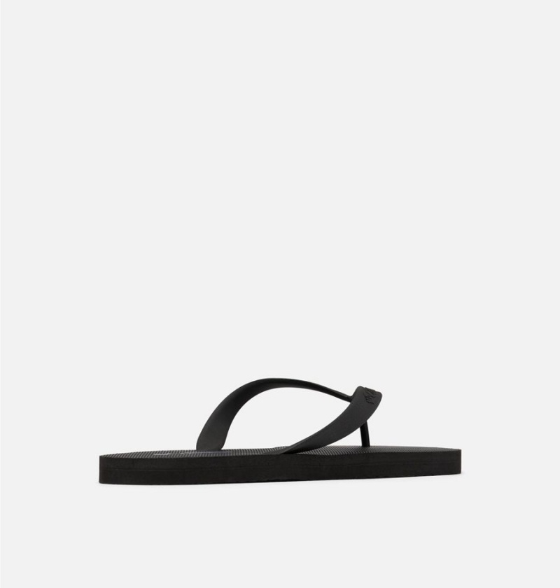 Black Men's Columbia Sun Trek Flip Flop Sandals | WAQNZ-6321