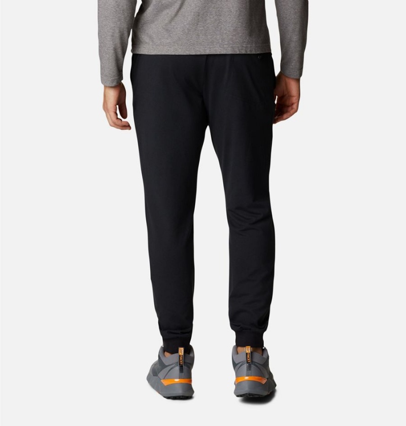 Black Men's Columbia Tech Trail Knit Joggers Pants | FKHYA-5724