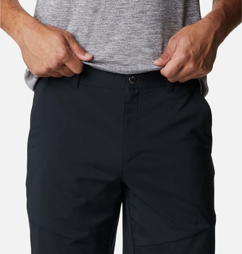 Black Men's Columbia Tech Trail Shorts | VGMLC-5942