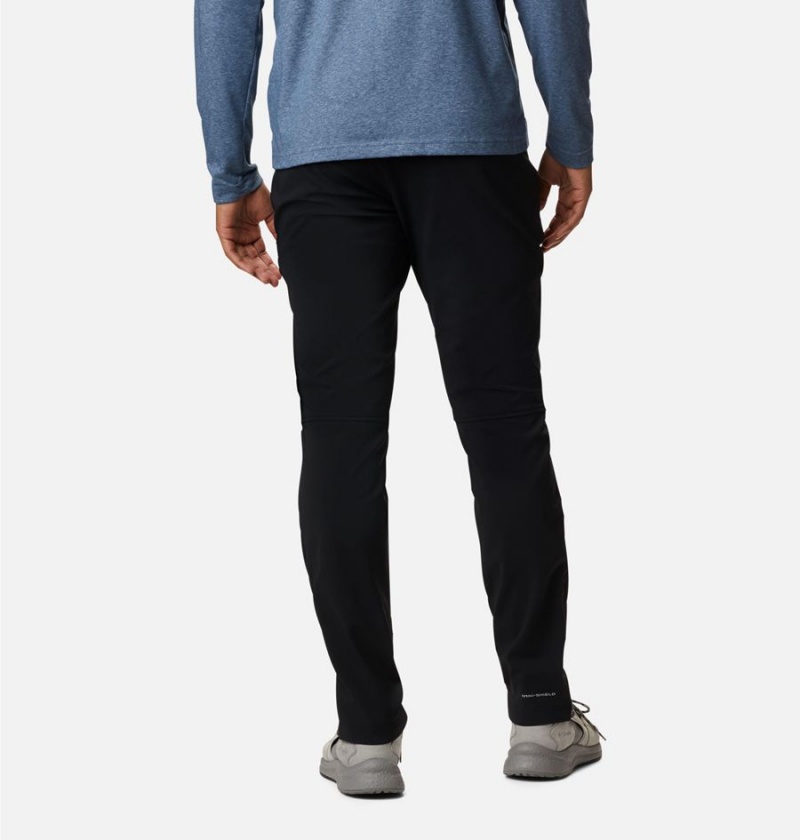 Black Men's Columbia Tech Trail Warm Pants | OTBWF-5739