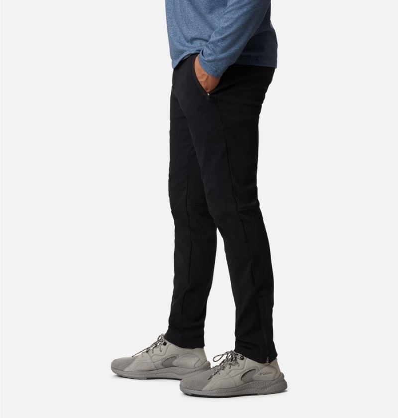 Black Men's Columbia Tech Trail Warm Pants | OTBWF-5739