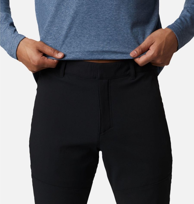 Black Men's Columbia Tech Trail Warm Pants | OTBWF-5739