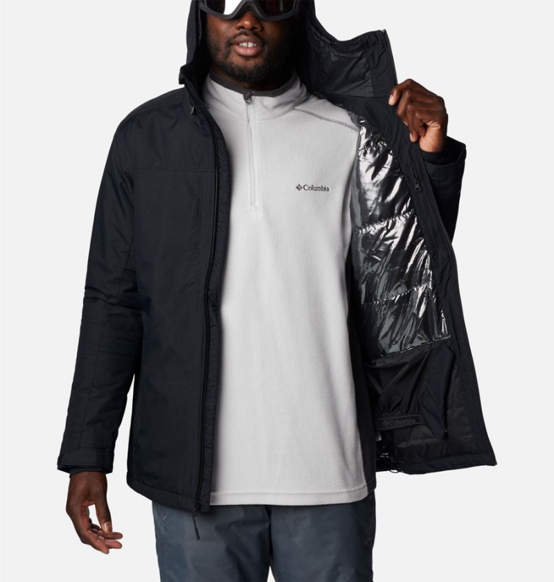 Black Men's Columbia Timberturner II Ski Jacket | NEVJK-5086