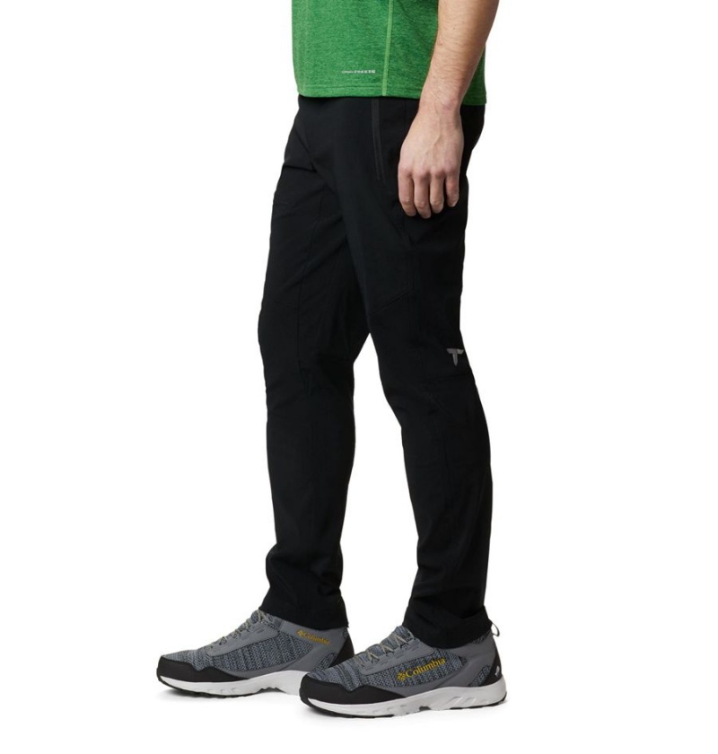 Black Men's Columbia Titan Pass Pants | DOSEF-3219