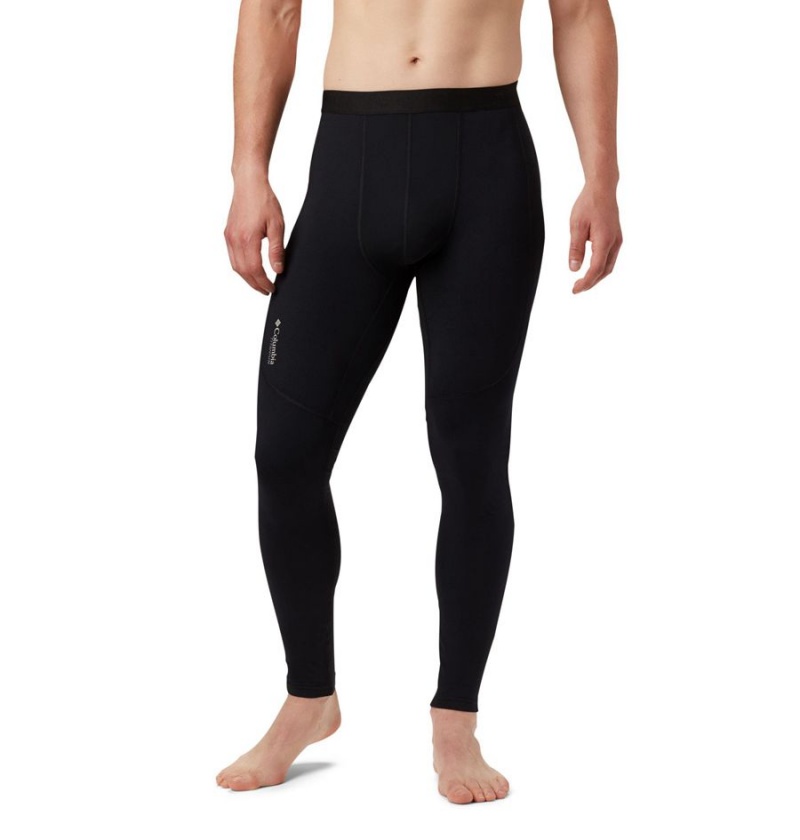 Black Men\'s Columbia Titanium Omni Heat 3D Knit Tight Pants | ENKGS-4790