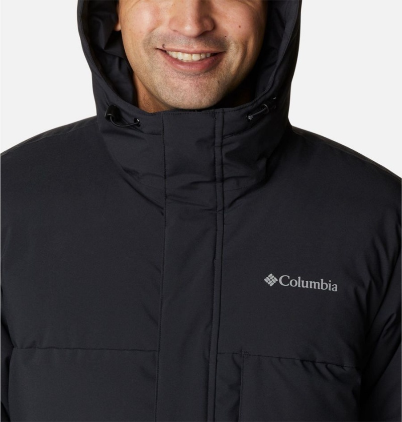 Black Men's Columbia Toyama Pass Down Coats | DTEUP-6145