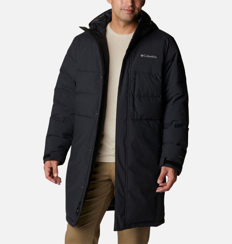 Black Men's Columbia Toyama Pass Down Coats | DTEUP-6145