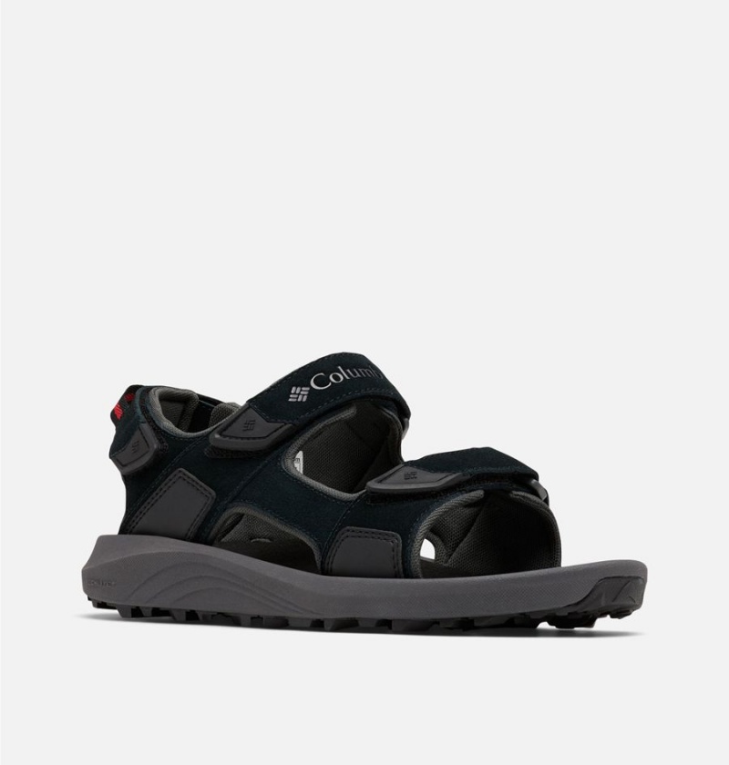 Black Men's Columbia Trailstorm Hiker 3-Strap Sandals | WPTUR-6210