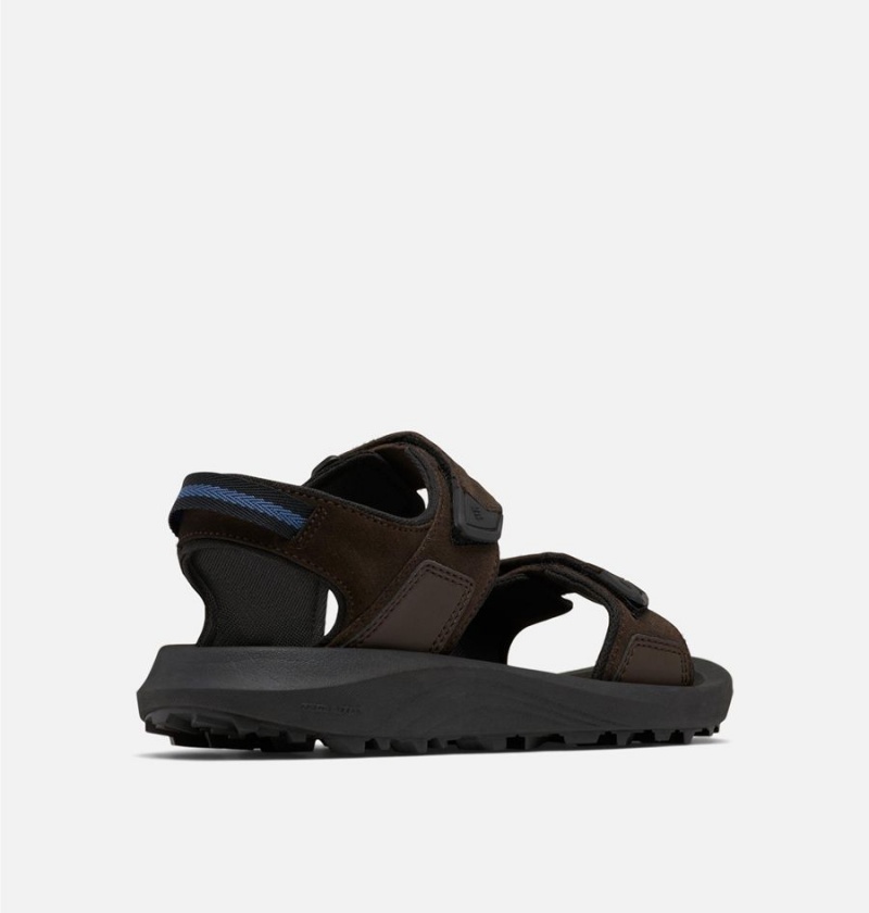 Black Men's Columbia Trailstorm Hiker Two Strap Sandals | VKGUZ-9365