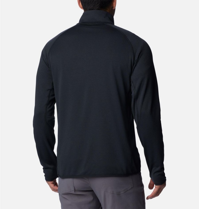 Black Men's Columbia Triple Canyon Half Zip Pullover | RDGZC-5810