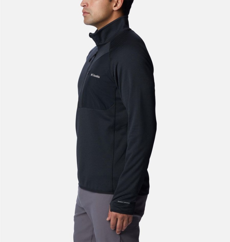 Black Men's Columbia Triple Canyon Half Zip Pullover | RDGZC-5810