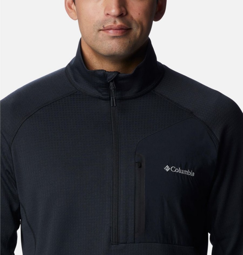 Black Men's Columbia Triple Canyon Half Zip Pullover | RDGZC-5810