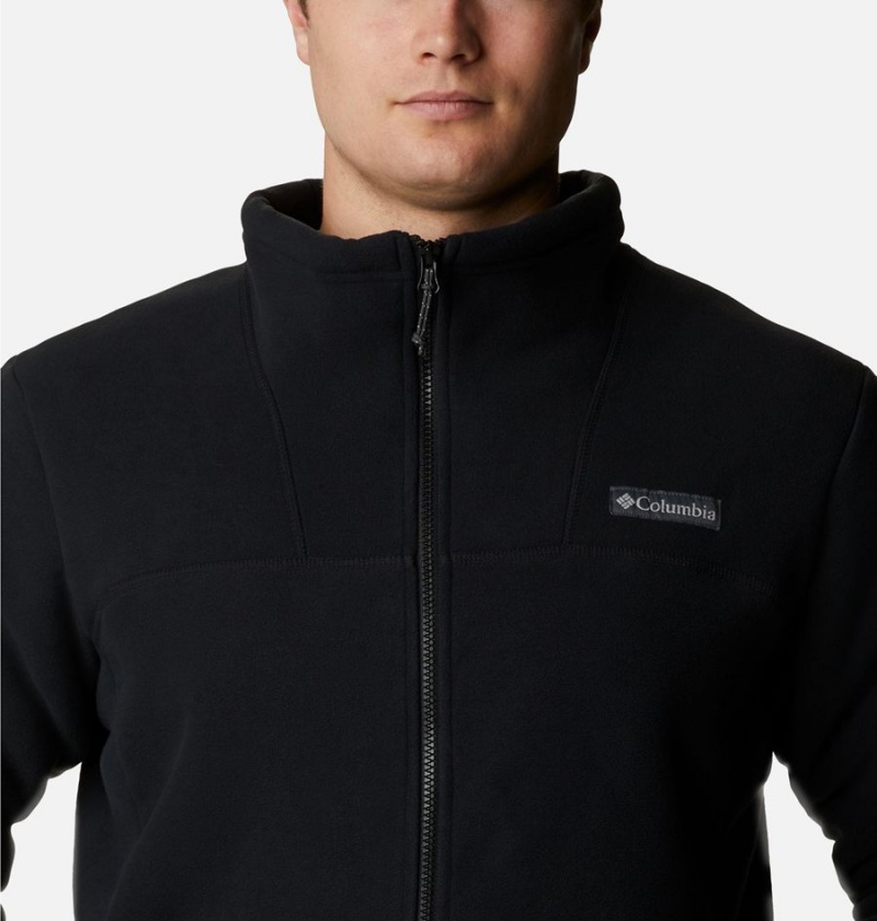 Black Men's Columbia Winter Pass Full Zip Sherpa Fleece Jacket | MSDKA-7103