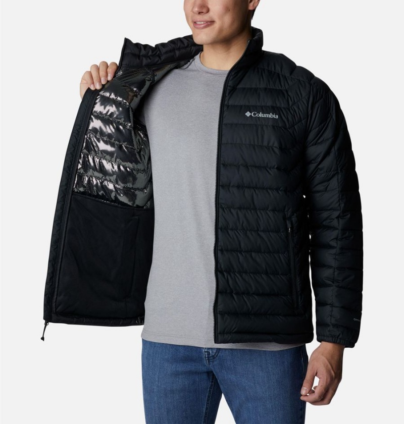 Black Men's Columbia Wolf Creek Falls Insulated Puffer Jacket | AFQLD-7306