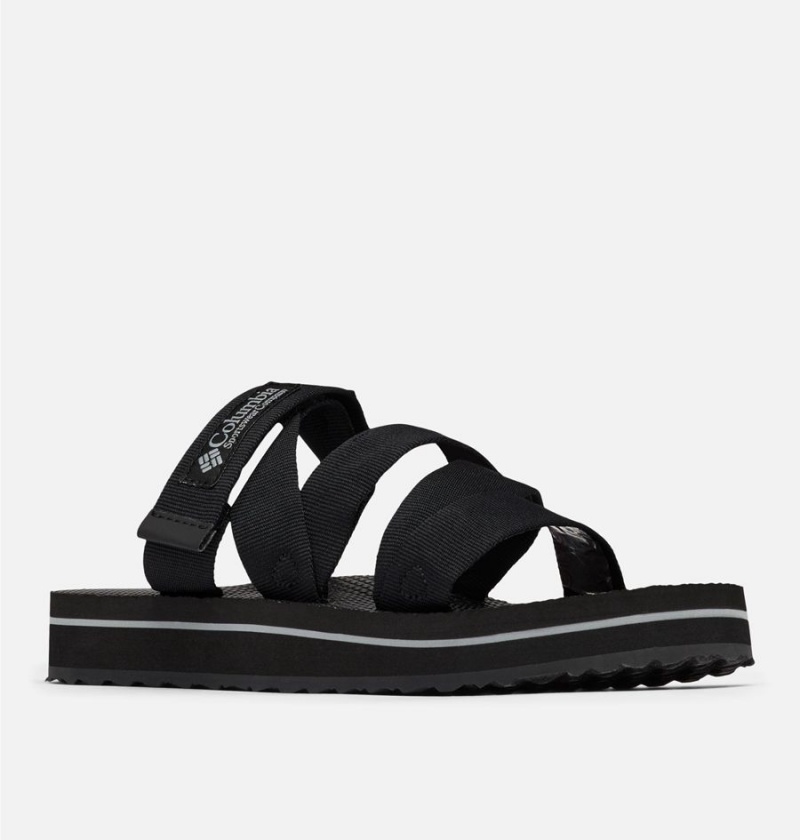 Black Women's Columbia Alava Slide Sandals | NJMTB-4280