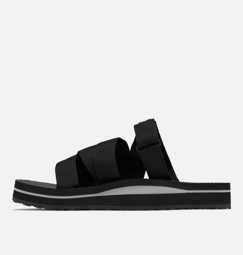 Black Women's Columbia Alava Slide Sandals | NJMTB-4280