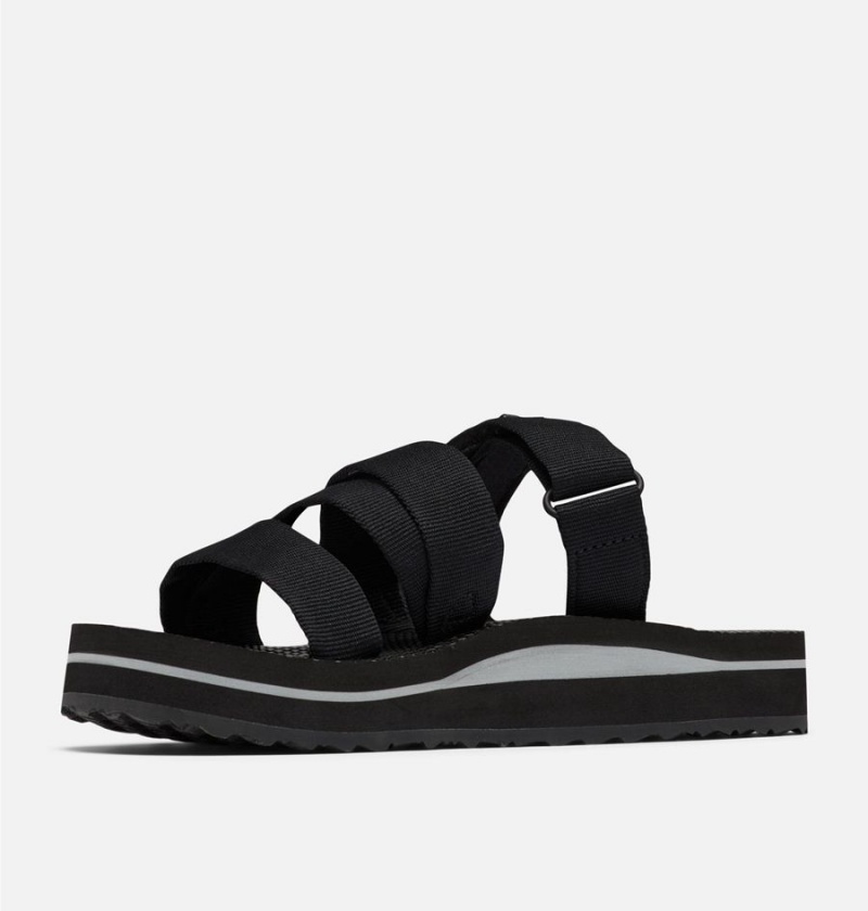 Black Women's Columbia Alava Slide Sandals | NJMTB-4280