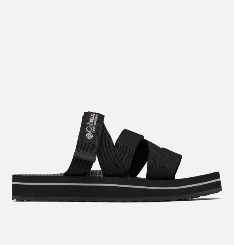 Black Women\'s Columbia Alava Slide Sandals | NJMTB-4280