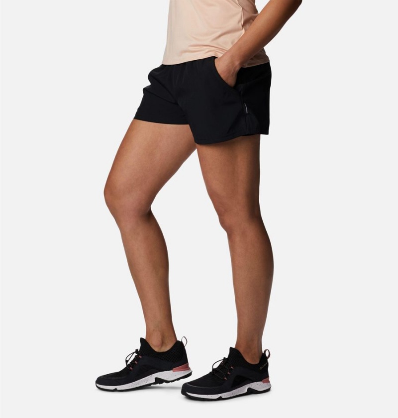 Black Women's Columbia Alpine Chill Zero Shorts | UTKWJ-3126