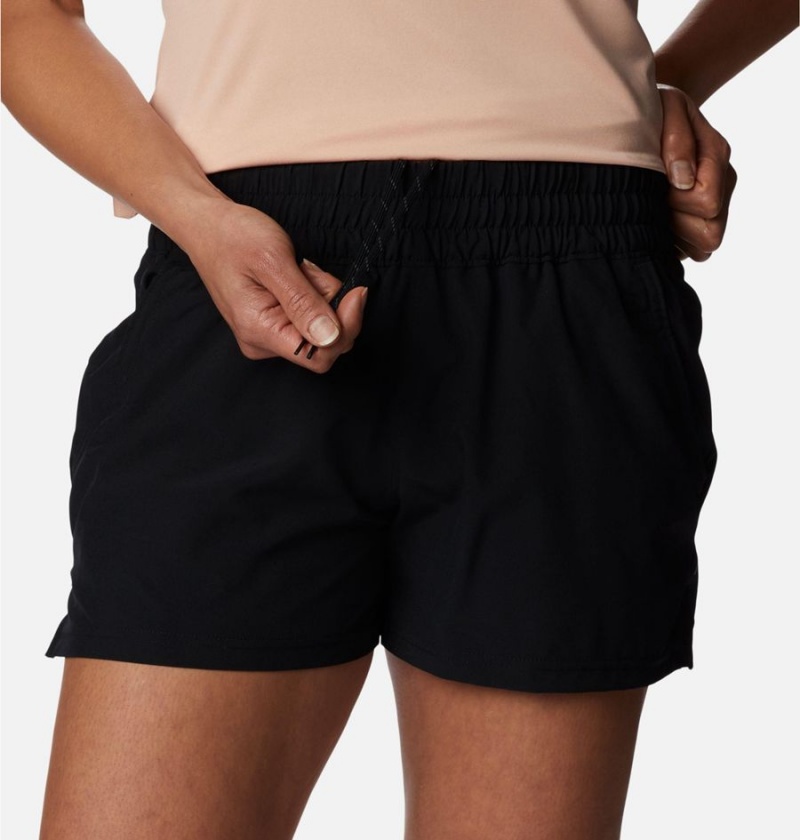 Black Women's Columbia Alpine Chill Zero Shorts | UTKWJ-3126